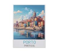 Jigsaw Puzzle 1000 Pieces for Adults,Porto Portugal,Kids Teens Large Families Puzzle Game(38x26cm)-FM15