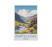 Jigsaw Puzzle 1000 Pieces for Adults，Portscatho Cornwall，Wood Puzzle - Unique Suitable for Teenagers and Adults（75x50cm）-AI44