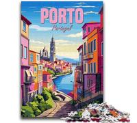 Jigsaw Puzzle 1000 Pieces for Adults Portugal Porto 1000 Pieces for Adults,Family Educational Games Home Decoration Gift (26x38cm)
