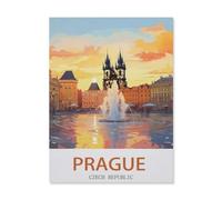 Jigsaw Puzzle 1000 Pieces for Adults，Prague Czech Republic，Large Puzzle Game Artwork for Adults Teens（38x52cm）-EF58