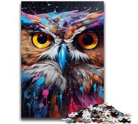 Jigsaw Puzzle 1000 Pieces for Adults Psychedelic Bird Owl Adult Jigsaw,learning Educational for Is Ideal As A Gift for The Whole Family (75x50cm)