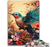Jigsaw Puzzle 1000 Pieces for Adults Psychedelic Hummingbird 1000 Pieces for Teenagers,Challenging Family Activity Games DIY Toy for Home Wall Decor Gifts (75x50cm)