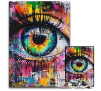 Jigsaw Puzzle 1000 Pieces for Adults Psychic Eyes Wooden Puzzles Game Toys, Unique Home Decor And Gifts for Ages 14+ 50X75CM