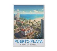 Jigsaw Puzzle 1000 Pieces for Adults,Puerto Plata Dominican Republic,Teens Boys Girls Puzzles Difficult Challenging Puzzle for Party Games Kids Family Friends(75x50cm)-F69