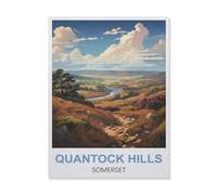 Jigsaw Puzzle 1000 Pieces for Adults，Quantock Hills Somerset，Kids Teens Large Families Puzzle Game（38x26cm）-EQ44