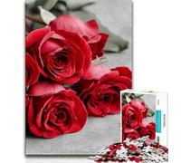Jigsaw Puzzle 1000 Pieces for Adults Red Rose 1000 Pieces for Teenagers,is Ideal As Gifts for The Whole Family Suitable for And 14 (size 75x50cm)