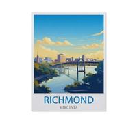 Jigsaw Puzzle 1000 Pieces for Adults，Richmond Virginia，Teens Boys Girls Puzzles Difficult Challenging Puzzle for Party Games Kids Family Friends（75x50cm）-P38