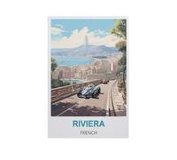 Jigsaw Puzzle 1000 Pieces for Adults，Riviera French，Large Puzzle Game Artwork for Adults Teens, Family Decorations, Unique Puzzle Gift（50x70cm）-GI81