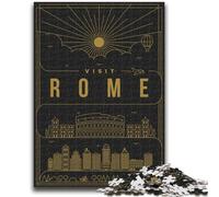 Jigsaw Puzzle 1000 Pieces for Adults Rome Italy 1000 Pieces for Adults,Family Educational Games Home Decoration Gift (26x38cm)