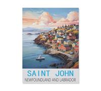 Jigsaw Puzzle 1000 Pieces for Adults,Saint John Newfoundland And Labrador,Kids Teens Large Families Puzzle Game(75x50cm)-FL35