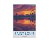 Jigsaw Puzzle 1000 Pieces for Adults,Saint Louis Missouri,Teens Boys Girls Puzzles Difficult Challenging Puzzle for Party Games Kids Family Friends(75x50cm)-GB65