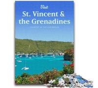 Jigsaw Puzzle 1000 Pieces for Adults Saint Vincent 1000 Pieces for Teenagers,Enhance Love between Couples for Ages 14+ (26x38cm)