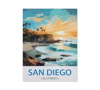 Jigsaw Puzzle 1000 Pieces for Adults,San Diego California,Large Puzzle Game Artwork for Adults Teens, Family Decorations, Unique Puzzle Gift(50x70cm)-CN80