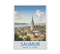 Jigsaw Puzzle 1000 Pieces for Adults,Saumur Maine-et-Loire,Teens Boys Girls Puzzles Premium Quality Fun Family Challenging Puzzles for Birthday(50x70cm)-GM8