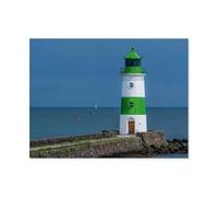 Jigsaw Puzzle 1000 Pieces for Adults,Schleimünde Lighthouse,Teens Boys Girls Puzzles Premium Quality Fun Family Challenging Puzzles for Birthday(38x26cm)-AR32