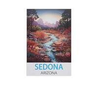 Jigsaw Puzzle 1000 Pieces for Adults，Sedona Arizona，Kids Teens Large Families Puzzle Game（75x50cm）-FW35