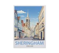Jigsaw Puzzle 1000 Pieces for Adults,Sheringham England,Unique Suitable for Teenagers and Adults, Home Decoration(50x70cm)-EO22