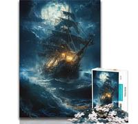 Jigsaw Puzzle 1000 Pieces for Adults Ship Sailing on The Sea 1000 Pieces for Teenagers,Birthday Present, Gifts, Wall Art for Age 14 Years Up (size 75x50cm)