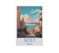 Jigsaw Puzzle 1000 Pieces for Adults，Sicily Italy，Large Puzzle Game Artwork for Adults Teens（75x50cm）-FU37