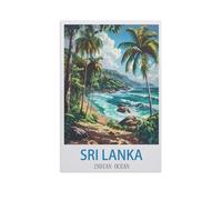 Jigsaw Puzzle 1000 Pieces for Adults，Sri Lanka Indian Ocean，Large Puzzle Game Artwork for Adults Teens（38x52cm）-GB39