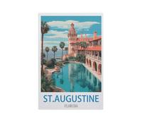 Jigsaw Puzzle 1000 Pieces for Adults，St.augustine Florida，Large Puzzle Game Artwork for Adults Teens, Family Decorations, Unique Puzzle Gift（38x26cm）-GD61