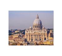 Jigsaw Puzzle 1000 Pieces for Adults，St. Peter’s Basilica in the Vatican, Rome，Teens Boys Girls Puzzles Premium Quality Fun Family Challenging Puzzles for Birthday（75x50cm）-S89