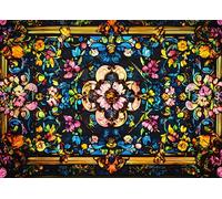 Jigsaw Puzzle 1000 Pieces for Adults, Stained Glass Pattern 1000 Piece Jigsaw Puzzles, Brilliant Colors Adult Puzzles, Educational Toy Finished Size 19.5 x 27.5 Inch