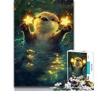 Jigsaw Puzzle 1000 Pieces for Adults Star Otter Adult Puzzles,Challenging Family Activity Games DIY Toy for Home Wall Decor Gifts (size 75x50cm)