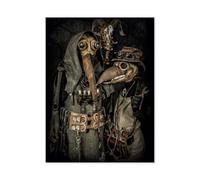 Jigsaw Puzzle 1000 Pieces for Adults，Steampunk Plague Doctors，Paper Puzzle - Unique Suitable for Teenagers and Adults（38x26cm）-AD84