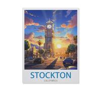 Jigsaw Puzzle 1000 Pieces for Adults，Stockton California，Unique Suitable for Teenagers and Adults, Home Decoration-EG306-50x70cm