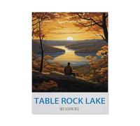 Jigsaw Puzzle 1000 Pieces for Adults，Table Rock Lake Missouri，Large Puzzle Game Artwork for Adults Teens（38x26cm）-CK16