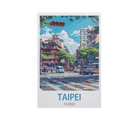 Jigsaw Puzzle 1000 Pieces for Adults，Taipei Taiwan，Wood Puzzle - Unique Suitable for Teenagers and Adults（75x50cm）-GC60