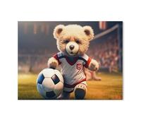Jigsaw Puzzle 1000 Pieces for Adults，Teddy Bear and His Adventures，Kids Teens Large Families Puzzle Game（50x70cm）-AE72
