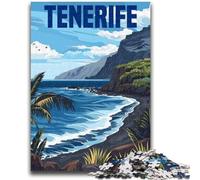 Jigsaw Puzzle 1000 Pieces for Adults Tenerife Island Spain 1000 Pieces for Teenagers,Challenging Family Activity Games DIY Toy for Home Wall Decor Gifts (26x38cm)