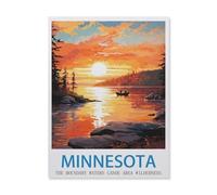 Jigsaw Puzzle 1000 Pieces for Adults，The Boundary Waters Canoe Area Wilderness Minnesota，Large Puzzle Game Artwork for Adults Teens（38x52cm）-EG38