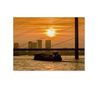 Jigsaw Puzzle 1000 Pieces for Adults，The Rhine at sunset，Unique Suitable for Teenagers and Adults, Home Decoration（50x70cm）-AQ87