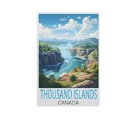 Jigsaw Puzzle 1000 Pieces for Adults，Thousand Islands Canada，Unique Suitable for Teenagers and Adults, Home Decoration（38x26cm）-FU3