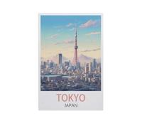 Jigsaw Puzzle 1000 Pieces for Adults，Tokyo Japan，Teens Boys Girls Puzzles Difficult Thick Sturdy Pieces Challenging Puzzle for Party Games（75x50cm）-AN51