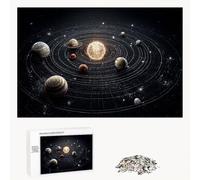 Jigsaw Puzzle 1000 Pieces for Adults - Universe & Planet - Wooden Pieces with Classic Fit & HD Print - Stress Relief Hobby & Home Decor - 75 x 50 cm - Not for Children under 14 P3#566