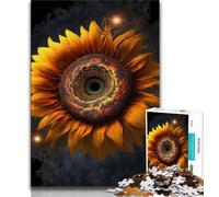 Jigsaw Puzzle 1000 Pieces for Adults Universe Sunflower 1000 Pieces for Teenagers,Enhance Love between Couples for Ages 14+ 75x50cm