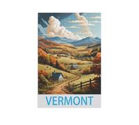 Jigsaw Puzzle 1000 Pieces for Adults，Vermont，Teens Boys Girls Puzzles Difficult Challenging Puzzle for Party Games Kids Family Friends（50x70cm）-FU25