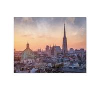 Jigsaw Puzzle 1000 Pieces for Adults，Vienna skyline with St. Stephen’s Cathedral, Austria，Teens Boys Girls Puzzles Difficult Challenging Puzzle for Party Games Kids Family Friends（38x26cm）-D86