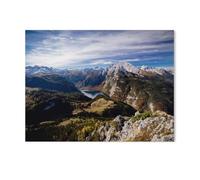 Jigsaw Puzzle 1000 Pieces for Adults,View from the Jenner to Königssee and Watzmann in Berchtesgadener Land,Unique Suitable for Teenagers and Adults, Home Decoration(38x26cm)-AD87