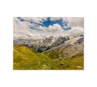 Jigsaw Puzzle 1000 Pieces for Adults，View from the Stilfser Joch in South Tyrol，Teens Boys Girls Puzzles Difficult Challenging Puzzle for Party Games Kids Family Friends（75x50cm）-AQ69