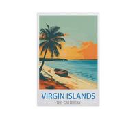 Jigsaw Puzzle 1000 Pieces for Adults，Virgin Islands The Caribbean，Teens Boys Girls Puzzles Difficult Challenging Puzzle for Party Games Kids Family Friends（50x70cm）-GC87