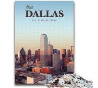 Jigsaw Puzzle 1000 Pieces for Adults Visit Dallas 1000 Pieces for Teenagers,Challenging Family Activity Games DIY Toy for Home Wall Decor Gifts (50x75cm)