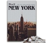 Jigsaw Puzzle 1000 Pieces for Adults Visit New York 1000 Pieces for Adults,Family Educational Games Home Decoration Gift (50x75cm)