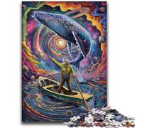 Jigsaw Puzzle 1000 Pieces for Adults Whales in Space Adult Puzzles,Educational Games Home Decoration Unique Home Decor And Gifts (50x75cm)