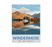 Jigsaw Puzzle 1000 Pieces for Adults，Windermere The Lake District，Large Puzzle Game Artwork for Adults Teens（38x52cm）-EB78