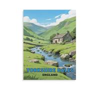 Jigsaw Puzzle 1000 Pieces for Adults，Yorkshire Dales, England，Wooden Puzzle - Unique Suitable for Teenagers and Adults（75x50cm）-HM2